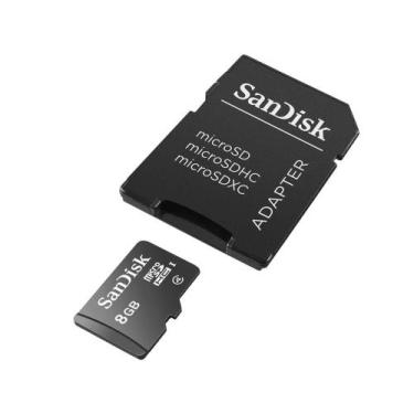 Imagem de Cartão De Memória 8Gb Sd Com Adaptador - Sandisk