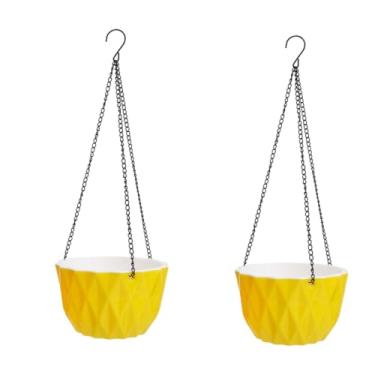Imagem de Baluue Cabides De Roupas 2 Peças De Potes Suspensos De Plástico Diamante De Matéria- Decoração Floral