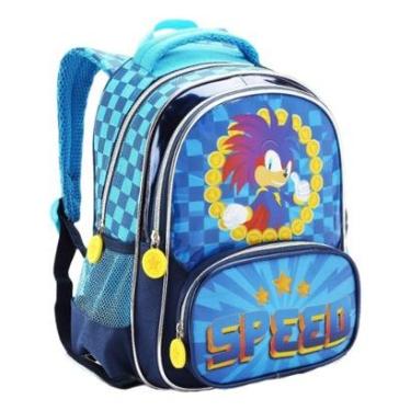 Imagem de Mochila Costas Grande Escolar Infantil Sonic Tails Game Denlex-Masculino