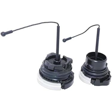 Imagem de 0000 350 0525, 0000 350 0526 Tampa de combustível com tampa de óleo para Stihl MS171 MS181 MS200 MS210 MS230 MS240 MS250 MS251 MS260 MS340 MS360 MS330 80 MS3 81 motosserras