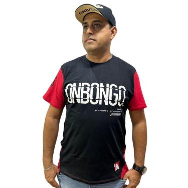 Imagem de Camiseta Masculina Onbongo AUS Preta e Vermelha ON124-Masculino