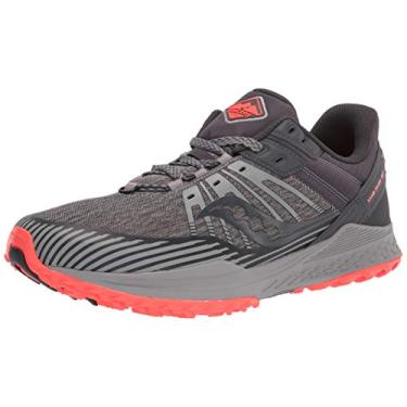 Imagem de Saucony Tênis de corrida masculino Mad River Tr2 Trail, Cinza/Vizired, 38