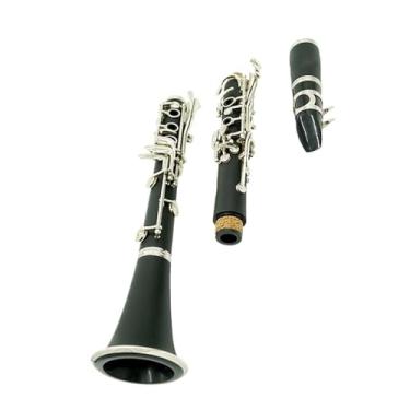 Imagem de Clarinete Profissional B Bemol 17 Teclas Duplo Duas Seções Clarinete Baquelite Iniciante Profissional Desempenho Instrumentos Clarinete(A)