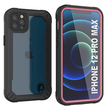 Imagem de Punkcase Capa à prova d'água para iPhone 12 Pro Max [série Maximus] [Slim Fit] [Certificado IP68] Capa protetora transparente com protetor de tela | Proteção definitiva para iPhone 12 Pro Max (6,7 polegadas) (2020) [Rosa]