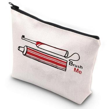 Imagem de G2TUP Novidade Suporte de escova de dentes de viagem Brush Me Canvas Kit de Dopp Organizador de pasta de dente bolsa de artigos de higiene pessoal, Brush Me, Viagem, exclusivo