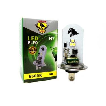 Imagem de Lâmpada Led Super Branca Stallion Elfo H7 ninja 250 ninja 300 r1 cb 10