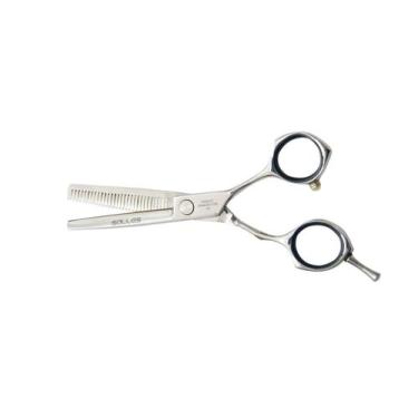 Imagem de Tesoura Profissional Desfiadeira 5.5 Polegadas Prata - Salles Profissi