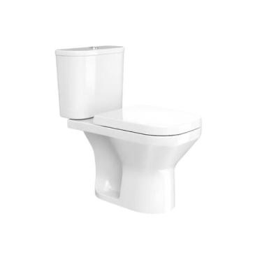 Imagem de Kit Bacia Span Flow Square Kohler com Caixa Acoplada, Assento e Acessó