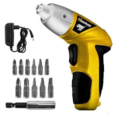 Imagem de Parafusadeira Elétrica Titanium Speed Pró Bivolt C/ 11 Bits