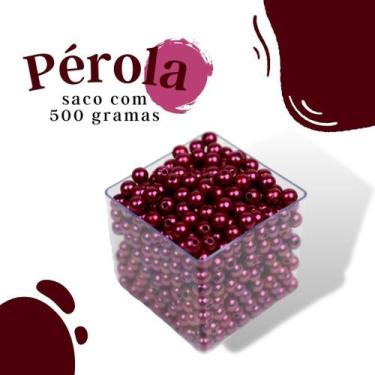 Imagem de Pérola Marsala Escuro 10Mm Pacote Com 500 Gramas - Nybc