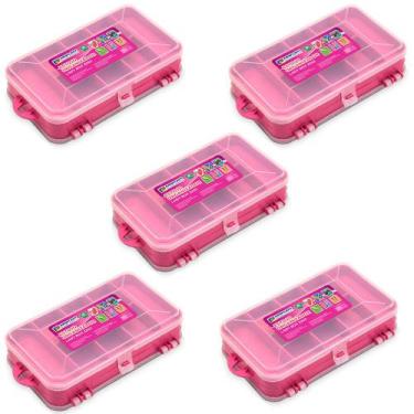Imagem de Kit 5 Estojos Organizador Para Pesca 2 Em 1 Lady Box 3202 - Arqplast