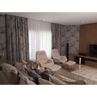 Imagem de Cortina Voil de Linho Branco Luxo - Modelo Prega Macho - 2,80x2,50m - 