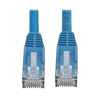 Imagem de Tripp Lite Cabo Ethernet Gigabit Gigabit Cat6 RJ45, 3,5 metros, revestimento LSZH resistente a chamas azul Snagless, Power Over Ethernet, macho-para-macho, cabo LAN de remendo, (N201L-3P5M-BL)