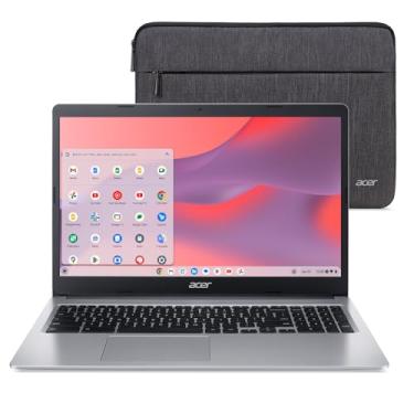 Imagem de Acer Laptop Chromebook 315 CB315-3H-C0VT | Intel Celeron N4000| Tela HD de 15,6 polegadas (1366 x 768) | 4 GB LPDDR4 | 128 GB eMMC | Intel Wireless 802.11ac Gigabit Wi-Fi | Chrome OS | Manga | Prata