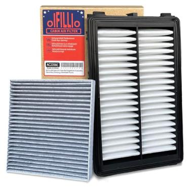 Imagem de OIFILLIO Filtro de ar de motor de cabine para Tucson (2022-2024), Santa Fe (2021-2024), Sorento (21-24), Sonata (20-23), Santa Cruz (22-24), Sport-age (2023), K5 (21-24), 97133L1000&288 113L1 000, não