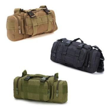 Imagem de Pochete Bolsa Militar Tática De Cintura Transversal Casual - Tem Tudo 