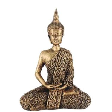 Imagem de Estatua Buda Sentado Budismo Meditação Arte Budista Decoração Jardim -