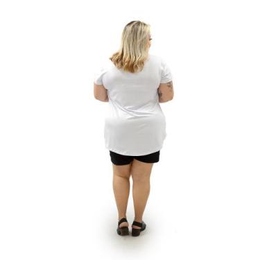 Imagem de Blusa Feminina Plus Size Mullet 1126 - Mulher Única, G1, Branco