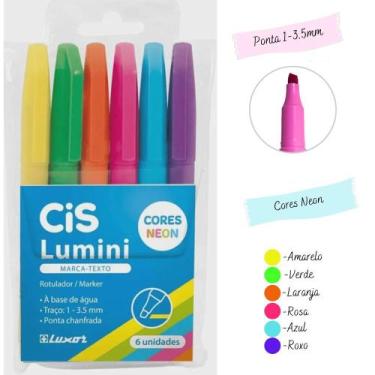 Imagem de Cis lumini estojo c/6 neon