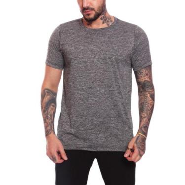 Imagem de Camisetas masculinas dry fit com proteção uv  - OnFitness, Mescla, gg