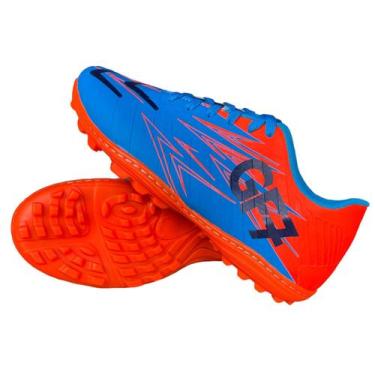 Imagem de Chuteira Society E Salão Quadra Grama Sintética - GF7 Sports, Azul soc