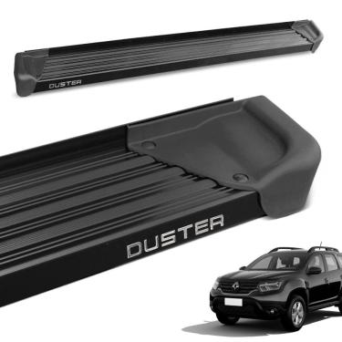 Imagem de Estribo Lateral Duster 2012 a 2024 Aluminio Preto A3