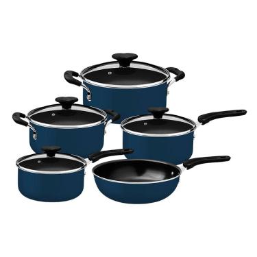 Imagem de Jogo de Panelas Tramontina Tunis 28799111 Azul Mediterrâneo