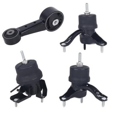 Imagem de Autoround Motor de motor e kit de montagem Trans compatível com Toyota Avalon 2008-2012, Camry 2007-2017, V6 3,5L transmissão automática, substitui OE A4259 A4288 A42017HY A62036HY, conjunto de 4