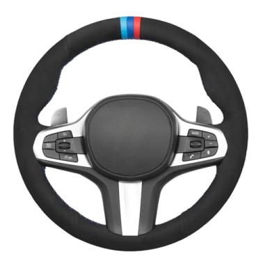 Imagem de MEWANT Capa de volante para BMW M Sport 3 Series G20 G21 F40 F44 / 4 Series G22 G22 G23 / 5 Series G30 G31 G32 G11 G12 G14 G15 G16 / 3 Series G20 G21 Acessórios para volante