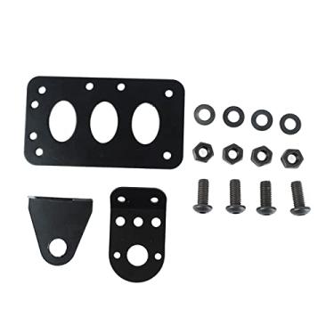 Imagem de Suporte de Placa de Licença de Montagem Lateral, Construção de Ferro Resistente, ângulo Ajustável, Suporte de Luz Traseira para Motocicletas, Scooters
