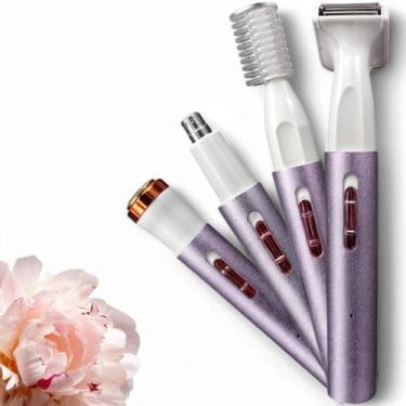 Imagem de Caneta Depiladora 4 em 1 Multifuncional  Aparador para Corpo, Rosto, N