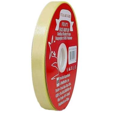 Imagem de Fita de Cetim Trader 15mm N3 com 50 Metros, COR 009 AMARELO BEBE, 50 M