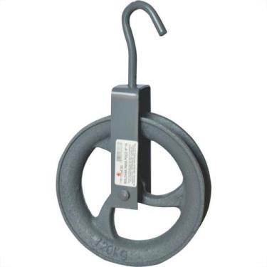 Imagem de Roldana Para Poco Tekfund 14Cm Capacidade 120Kg ''Gancho'' 25