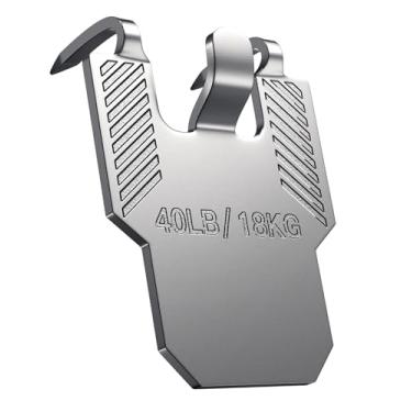 Imagem de 40 peças de ganchos para parede de gesso: ganchos para pendurar quadros de parede sem danos - kit de ganchos de moldura resistente - cabides para fotos grandes de arte pôster pintura espelho decoração