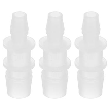 Imagem de PATIKIL Redutor de farpa de mangueira, 3 peças 1/5.1 cm a 5/40.6 cm Conectores de identificação de mangueira Junta de plástico Adaptador de União de emenda para ar água, combustível, gás, aquário,
