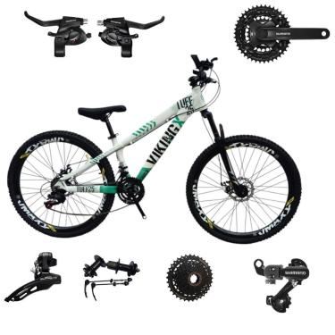 Imagem de Bicicleta 26 VikingX T25 24v Cubo K7 SHIMANO Pneu 26 Cravudo-Unissex