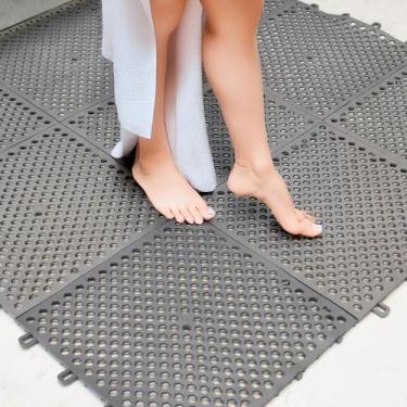 Imagem de Kit 18 Tapete Modular Box Banheiro Vestiário Antiderrapante - Tribosho