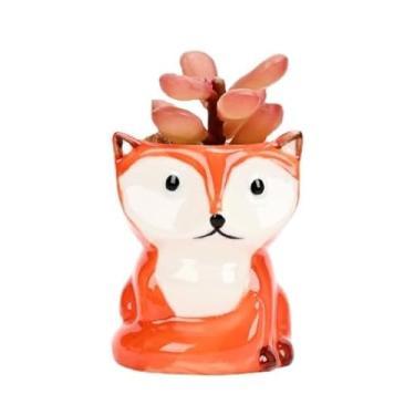 Imagem de OXART Vasos de suculentas - Vasos pequenos para plantas com orifícios de drenagem, mini vasos de flores de cerâmica para plantas suculentas internas e externas - Plantas não incluídas