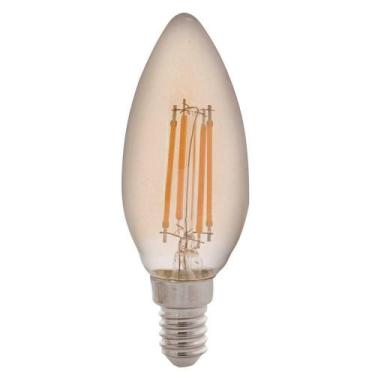 Imagem de Lâmpada Led De Filamento Vela Tramontina C35 Base E14 4 W 2200 K Luz A