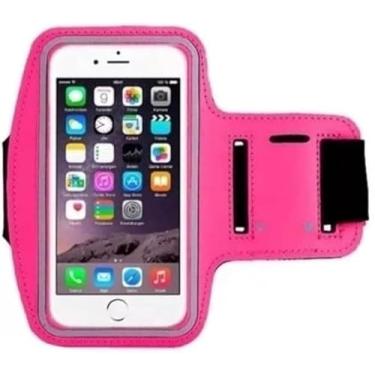 Imagem de Suporte de Celular Braçadeira para Corrida e Academia Ajustável Resistente ao Suor