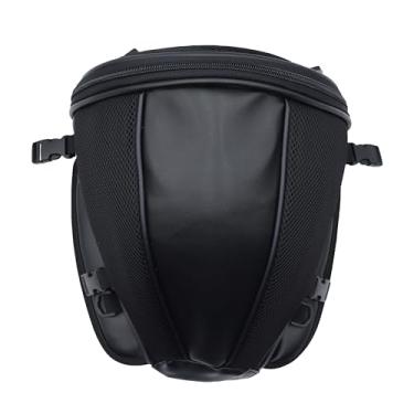 Imagem de shamofeng Bolsa traseira preta para motocicleta, bolsa para banco traseiro, multifuncional, bolsa de assento de motocicleta, não é à prova d'água