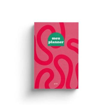Imagem de Meu Planner 2024 - Capa Rosa Com Ondulações
