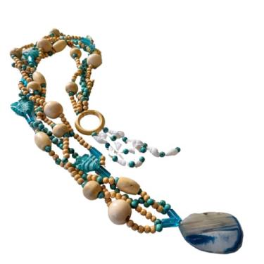 Imagem de Colar de mesa decorativo boho praia com 1 metro