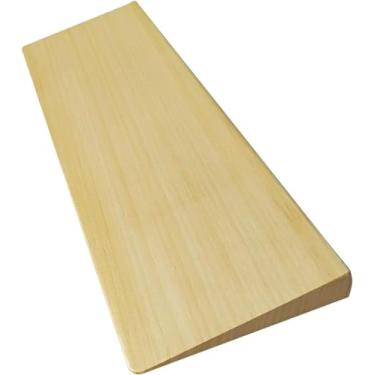 Imagem de Rampas De Madeira Maciça Rampa De Limiar Transições De Entrada Interna Rampa De Degrau De Inclinação Adequada Para Idosos Deficientes Roda, Portas, Banheiros, Deg, One Color, 60 * 8 * 1.5cm