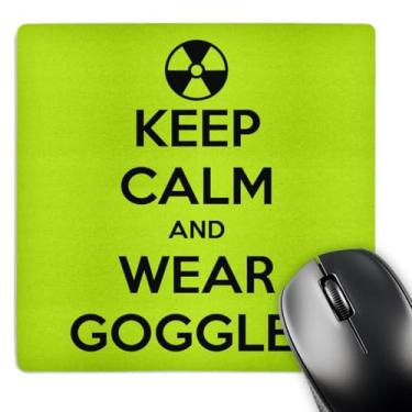 Imagem de 3dRose 20 x 20 x 0 63 cm Keep Calm and Wear Goggles Chemistry BioChemistry Laboratory Technician Professor Mouse Pad (mp_159617_1)