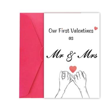 Imagem de XXDJLP Presente romântico primeiro cartão de dia dos namorados, cartão para o dia dos namorados, presente de humor 1º dia dos namorados para namorado namorada, nosso primeiro cartão de dia dos