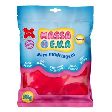 Imagem de Massa De Eva Vermelha 50g - Make+ - Massa De Alta Qualidade - Make +