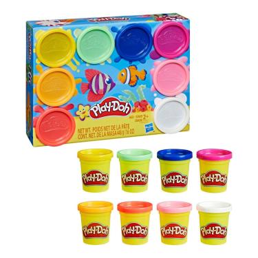 Imagem de Conjunto Play-Doh 8 Potes Massa Hasbro