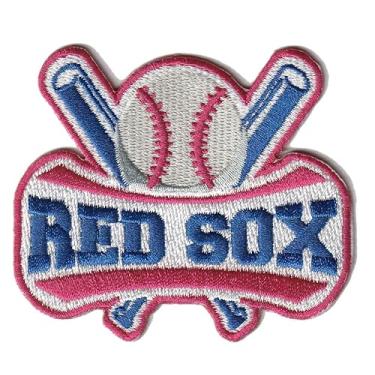 Imagem de MJshop29 Baseball Red Sox Fã Favorito Time Iron On Remendos para Roupas Mochilas Jeans Motocicleta Patch Costurado Jaquetas Personalizadas Chapéus