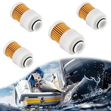 Imagem de E-Vniko Pacote Com 4 Filtros De Combustível 18-7979 Para Motores Popa Compatíveis Yamaha 50 Hp, 60 75 90 Hp E 115 Motor Mercury 881540 Sierra, Reposição, Elemento 68V-24563-00-00